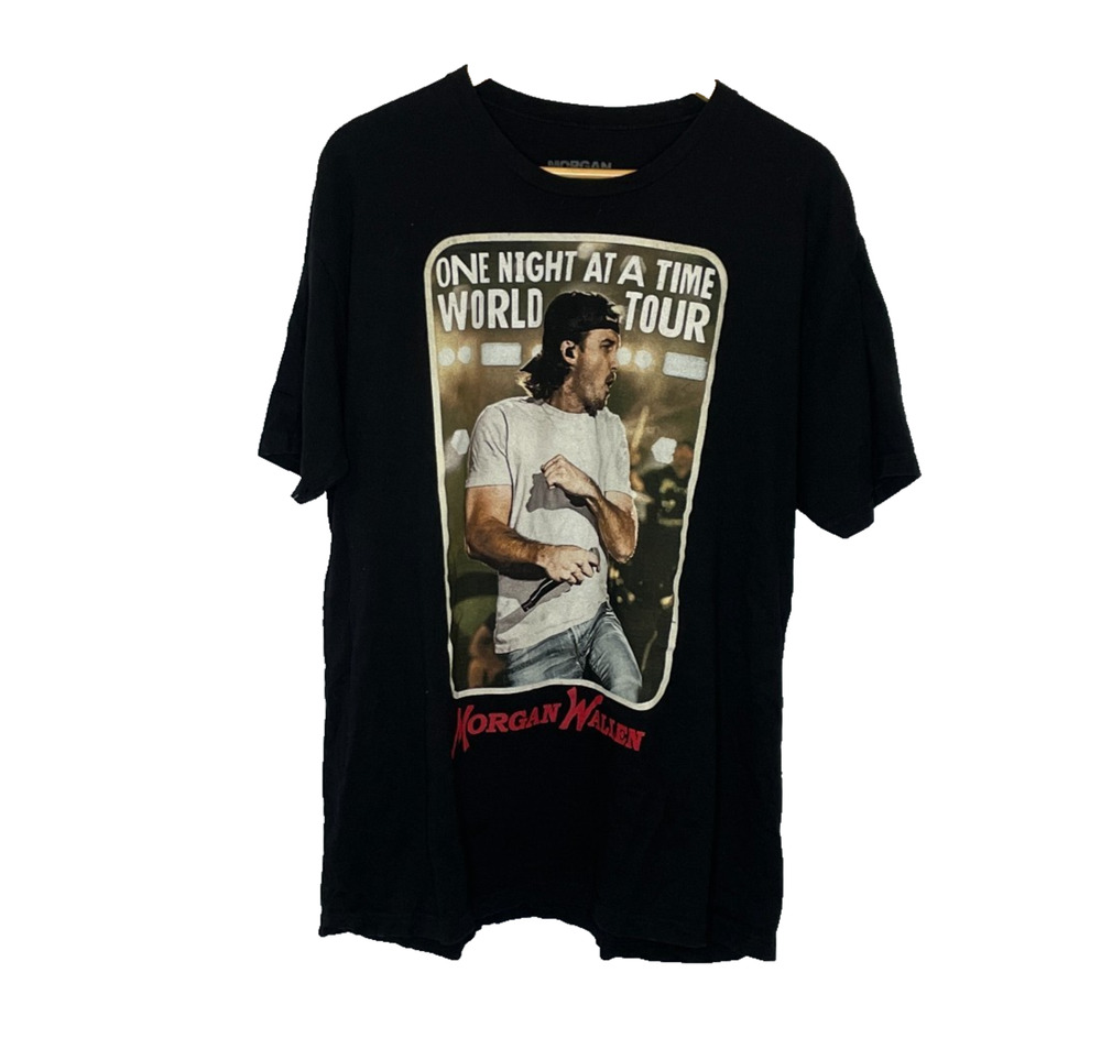 Men's 2XL Morgan Wallen One Thing at a Time Black Graphic Tour T-Shirt